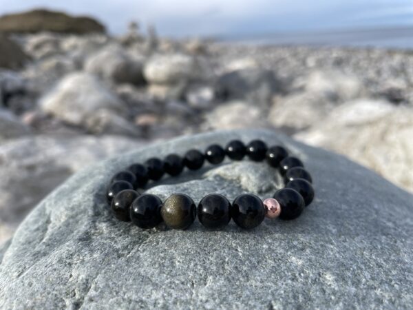 Golden Sheen Obsidian bracelet - Image 2